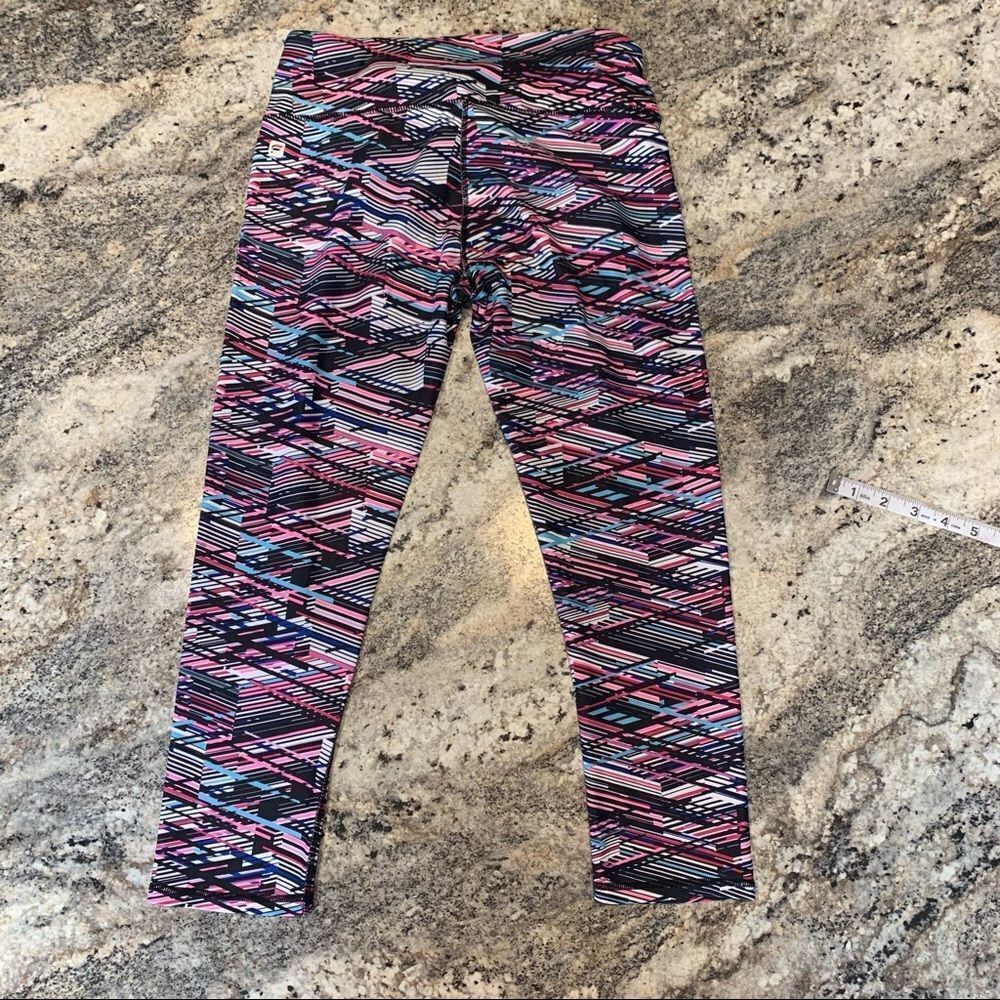 Fabletics Abstract Bold Multi Colored Geometric L… - image 2